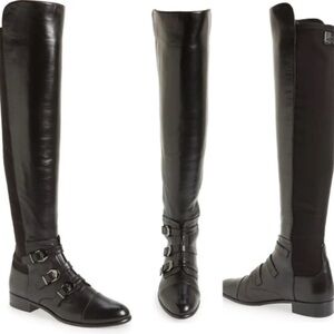 Stuart Weitzman Women's ‘Renegade’ OTK Black Boots Sz 7.5